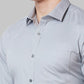 Men Blue Slim Fit Solid Cotton Blend Shirts