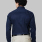 Men White Slim Fit Dobby Cotton Shirts