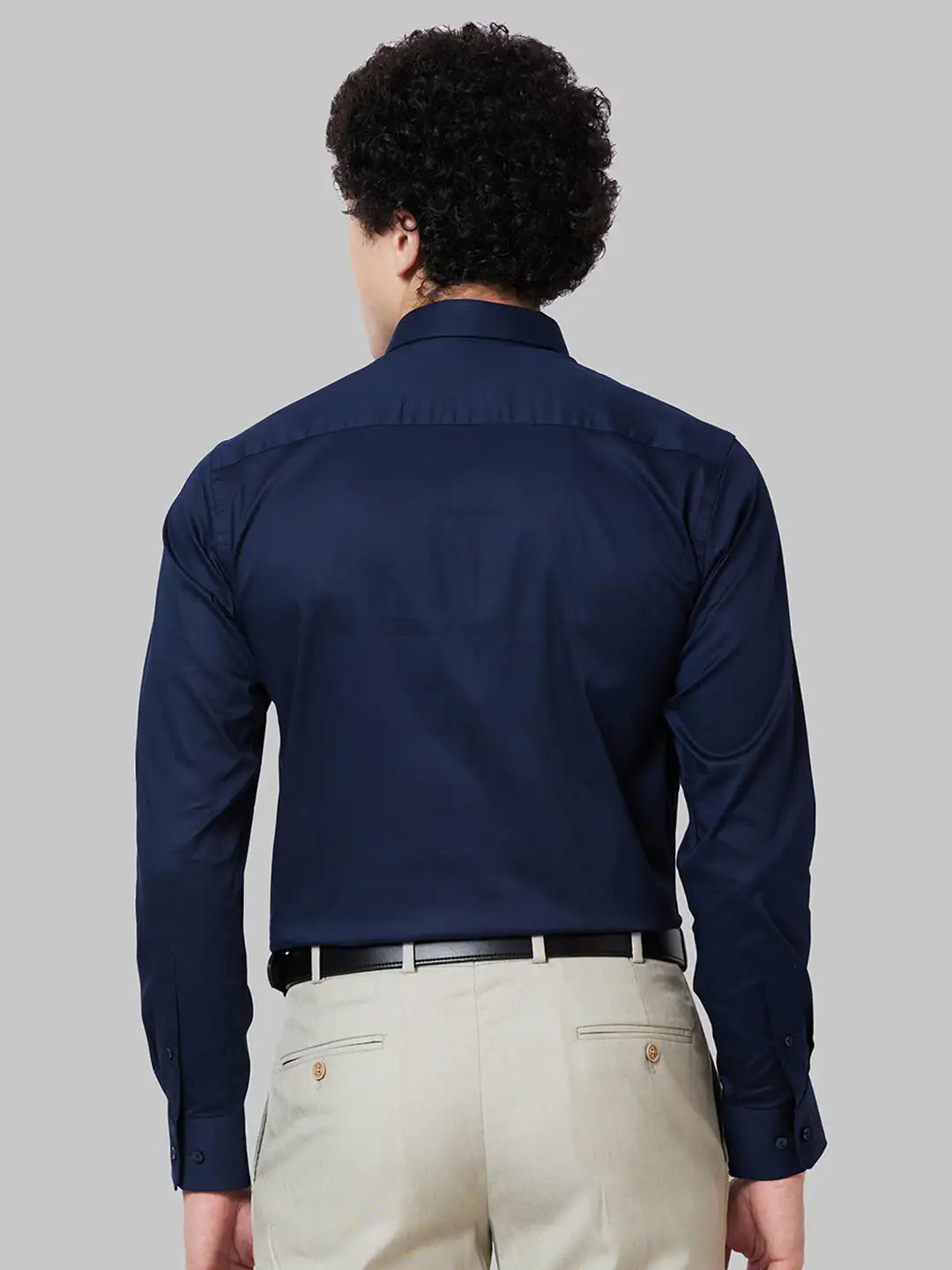 Men White Slim Fit Dobby Cotton Shirts