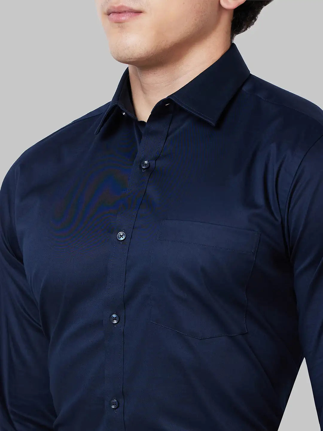Men White Slim Fit Dobby Cotton Shirts