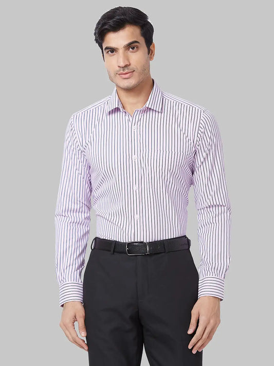 Men Petrol Slim Fit Solid Cotton Blend Shirts
