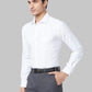 Men Blue Slim Fit Solid Cotton Blend Shirts