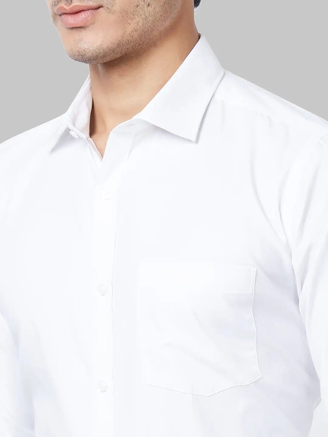 Men Blue Slim Fit Solid Cotton Blend Shirts