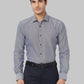 Men Blue Slim Fit Solid Cotton Blend Shirts