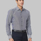 Men Blue Slim Fit Solid Cotton Blend Shirts