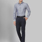 Men Blue Slim Fit Solid Cotton Blend Shirts