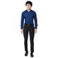 Parx Men Brown Slim Checkered Cotton Full Sleeve Cut Away Shirt