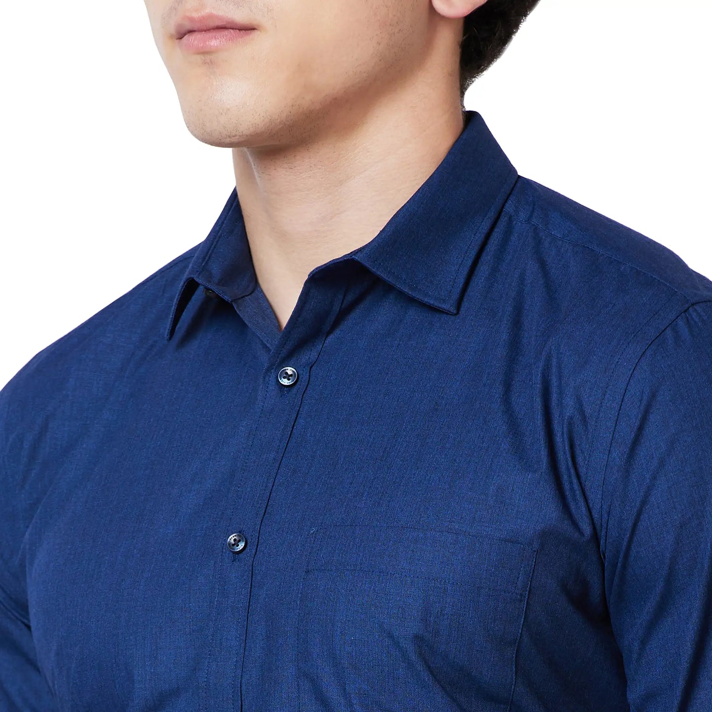 Parx Men Brown Slim Checkered Cotton Full Sleeve Cut Away Shirt