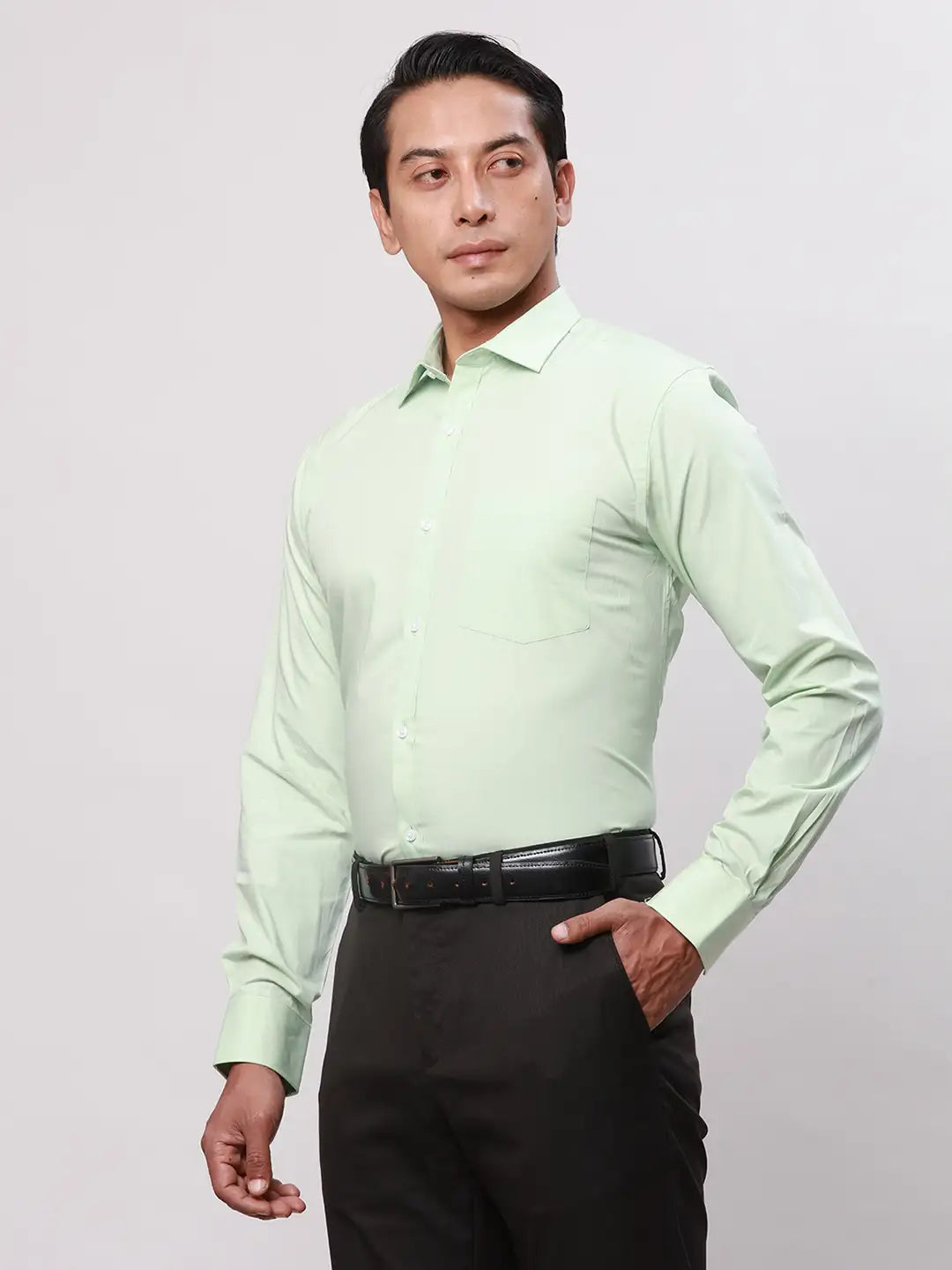 Park Avenue Men Blue Structure Slim Fit Cotton Shirts