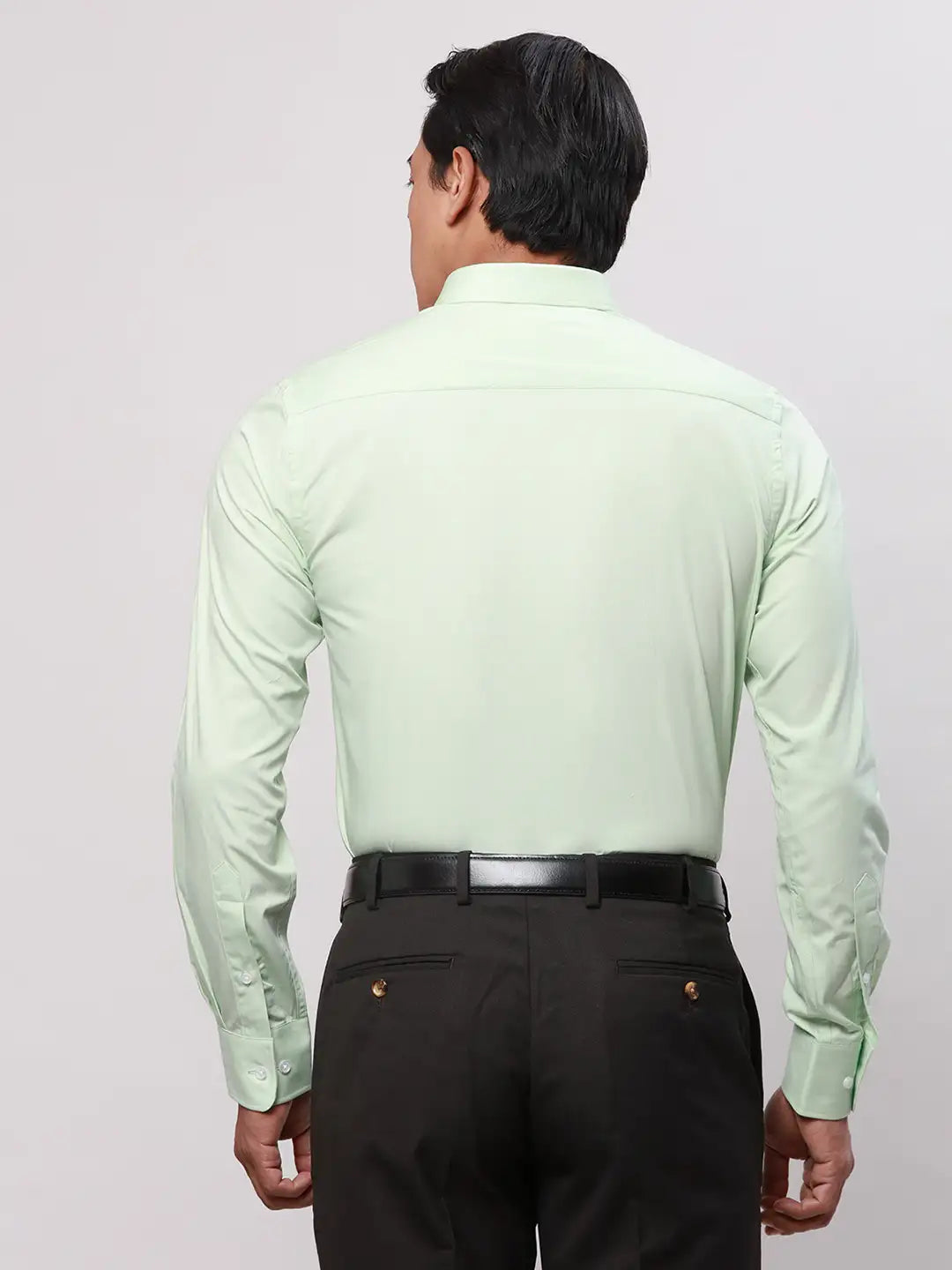 Park Avenue Men Blue Structure Slim Fit Cotton Shirts
