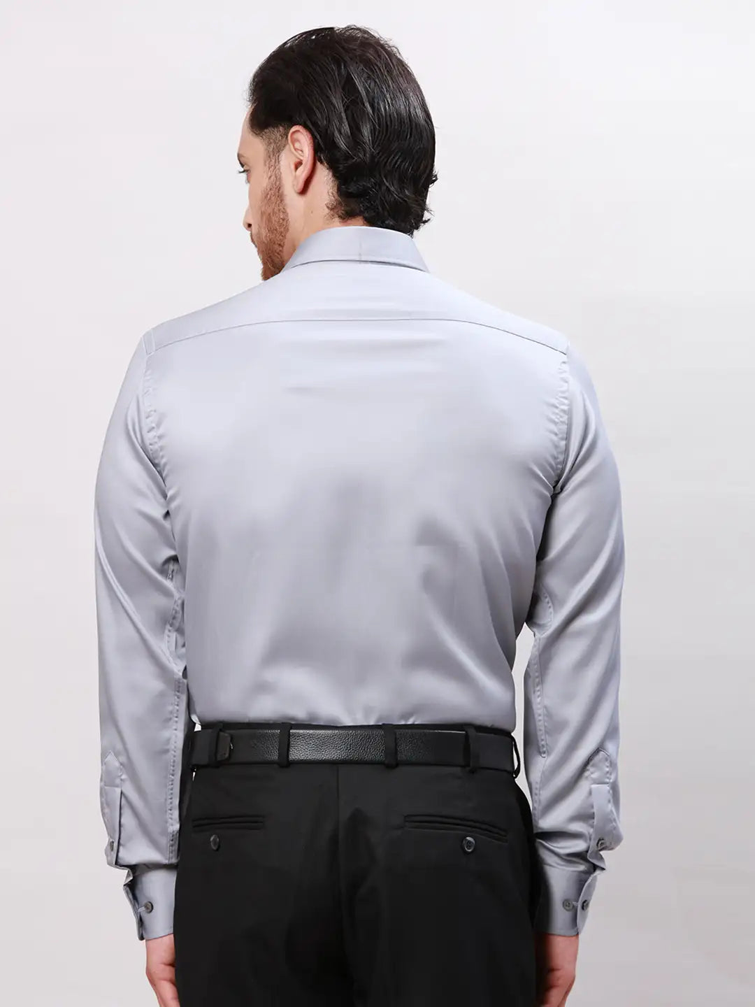 Park Avenue Men Violet Slim Fit Structure Cotton Shirts