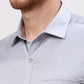 Park Avenue Men Violet Slim Fit Structure Cotton Shirts