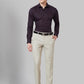 Men Blue Slim Fit Structure Cotton Shirts