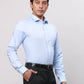 Park Avenue Men Blue Structure Slim Fit Cotton Shirts