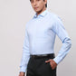 Park Avenue Men Blue Structure Slim Fit Cotton Shirts