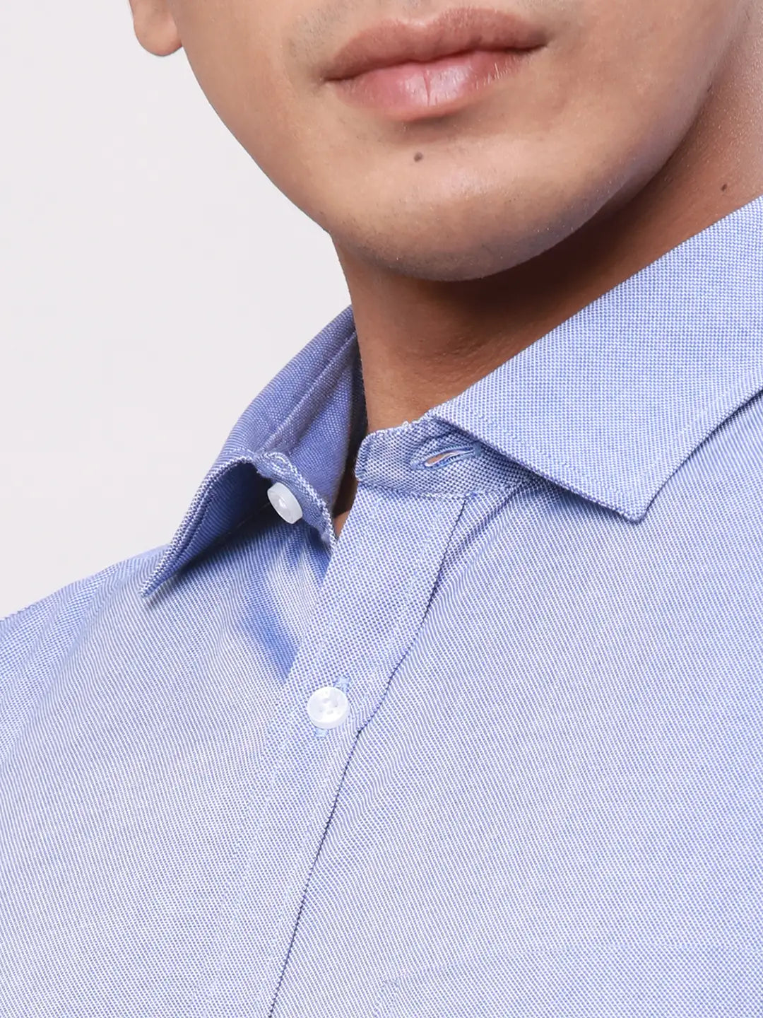 Park Avenue Men Green Structure Slim Fit Cotton Shirts