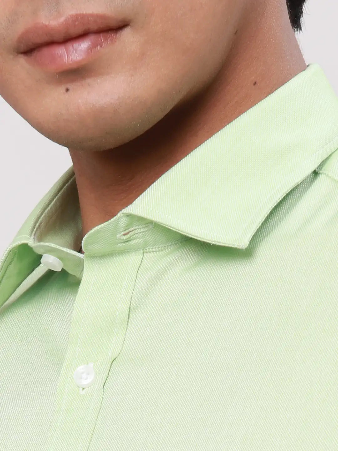 Park Avenue Men Grey Dobby Slim Fit Cotton Shirts
