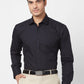 Park Avenue Men White Structure Slim Fit Polyester Blend Cutaway Collar Shirt