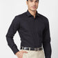 Park Avenue Men White Structure Slim Fit Polyester Blend Cutaway Collar Shirt