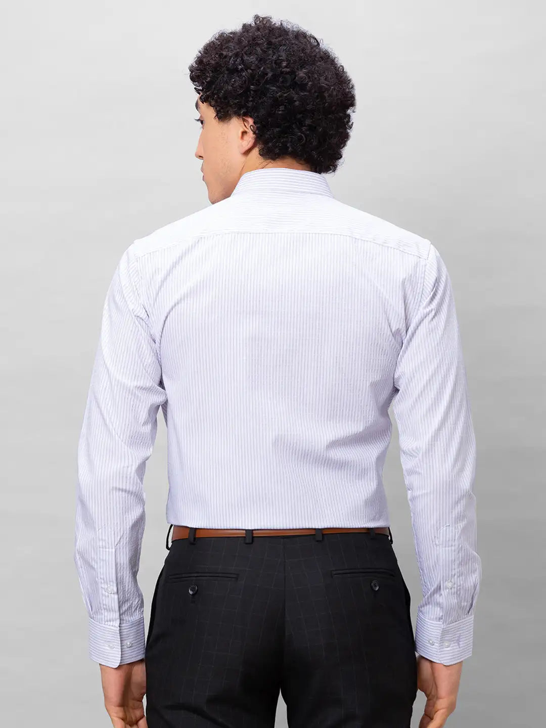 Park Avenue Men Blue Checks Slim Fit Cotton Shirts