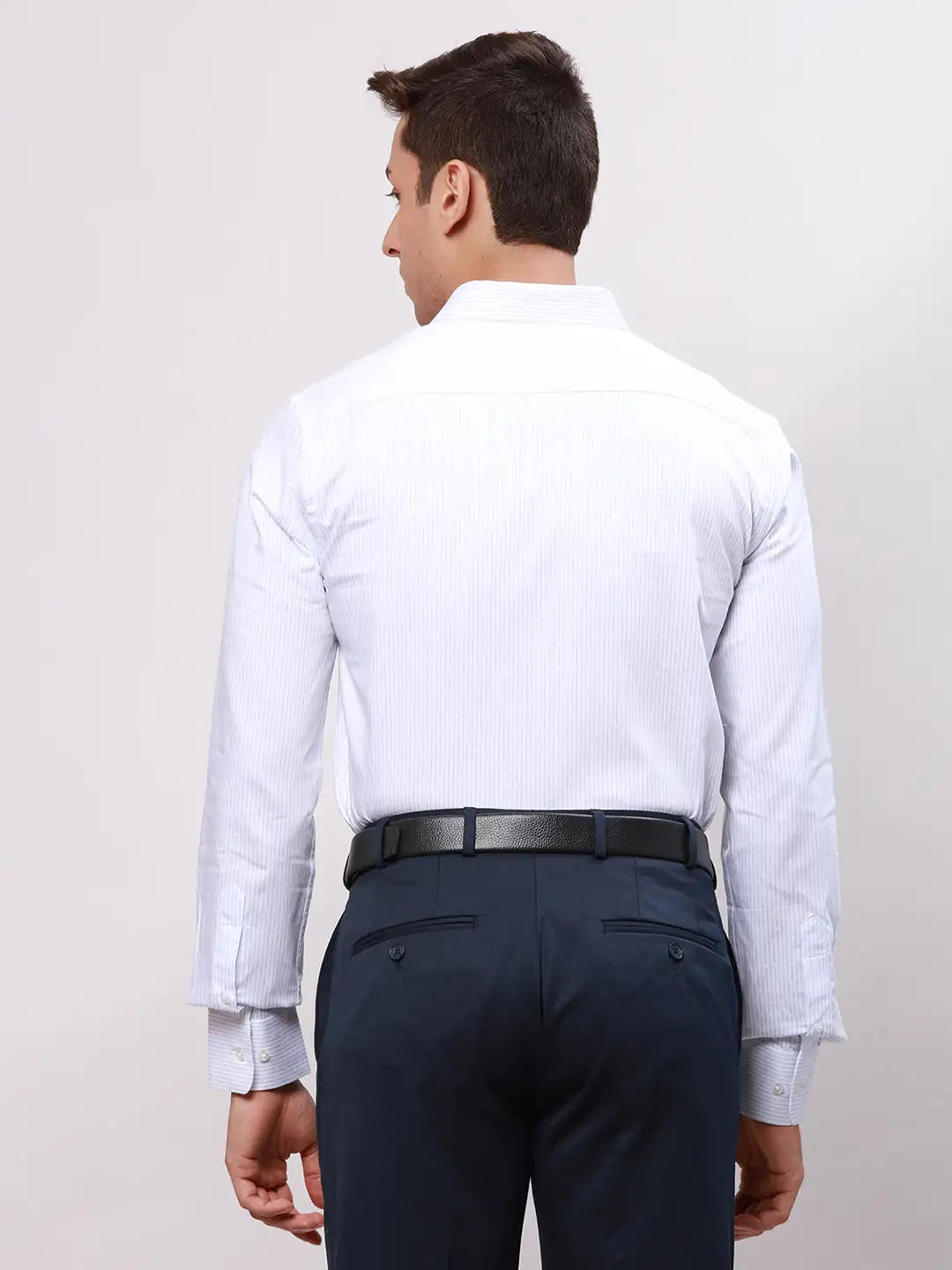 Park Avenue Men Blue Slim Fit Checks Cotton Shirts
