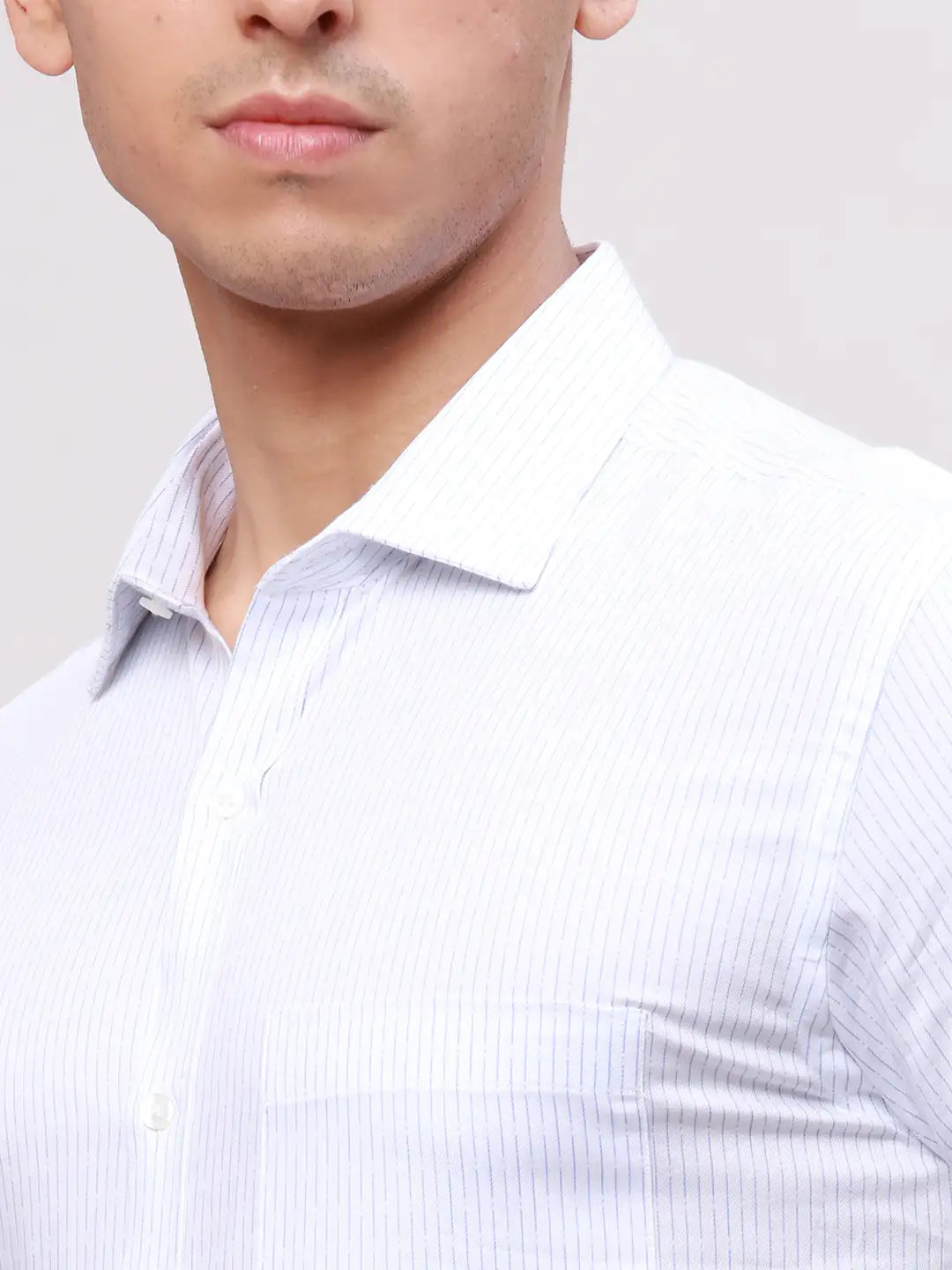Park Avenue Men Blue Slim Fit Checks Cotton Shirts