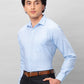 Park Avenue Men Blue Checks Slim Fit Cotton Shirts