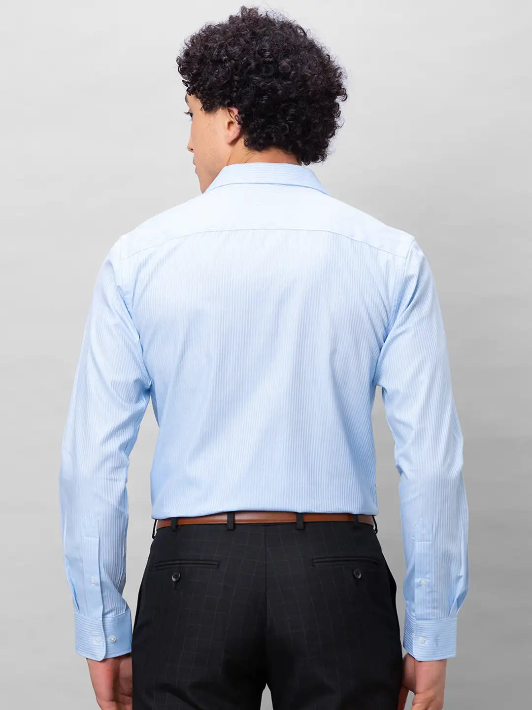 Park Avenue Men Blue Checks Slim Fit Cotton Shirts