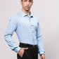 Park Avenue Men Blue Slim Fit Stripe Cotton Shirts