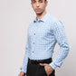 Park Avenue Men Blue Slim Fit Stripe Cotton Shirts