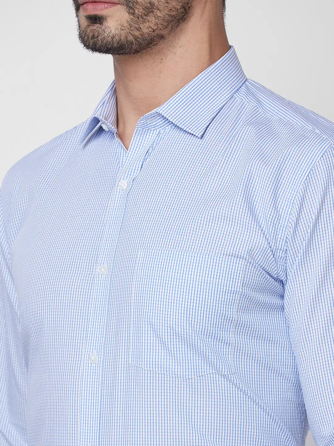 Park Avenue Men Maroon Checks Slim Fit Cotton Shirt