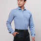 Park Avenue Men Blue Slim Fit Stripe Cotton Shirts