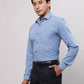 Park Avenue Men Blue Slim Fit Stripe Cotton Shirts
