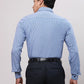 Park Avenue Men Blue Slim Fit Stripe Cotton Shirts