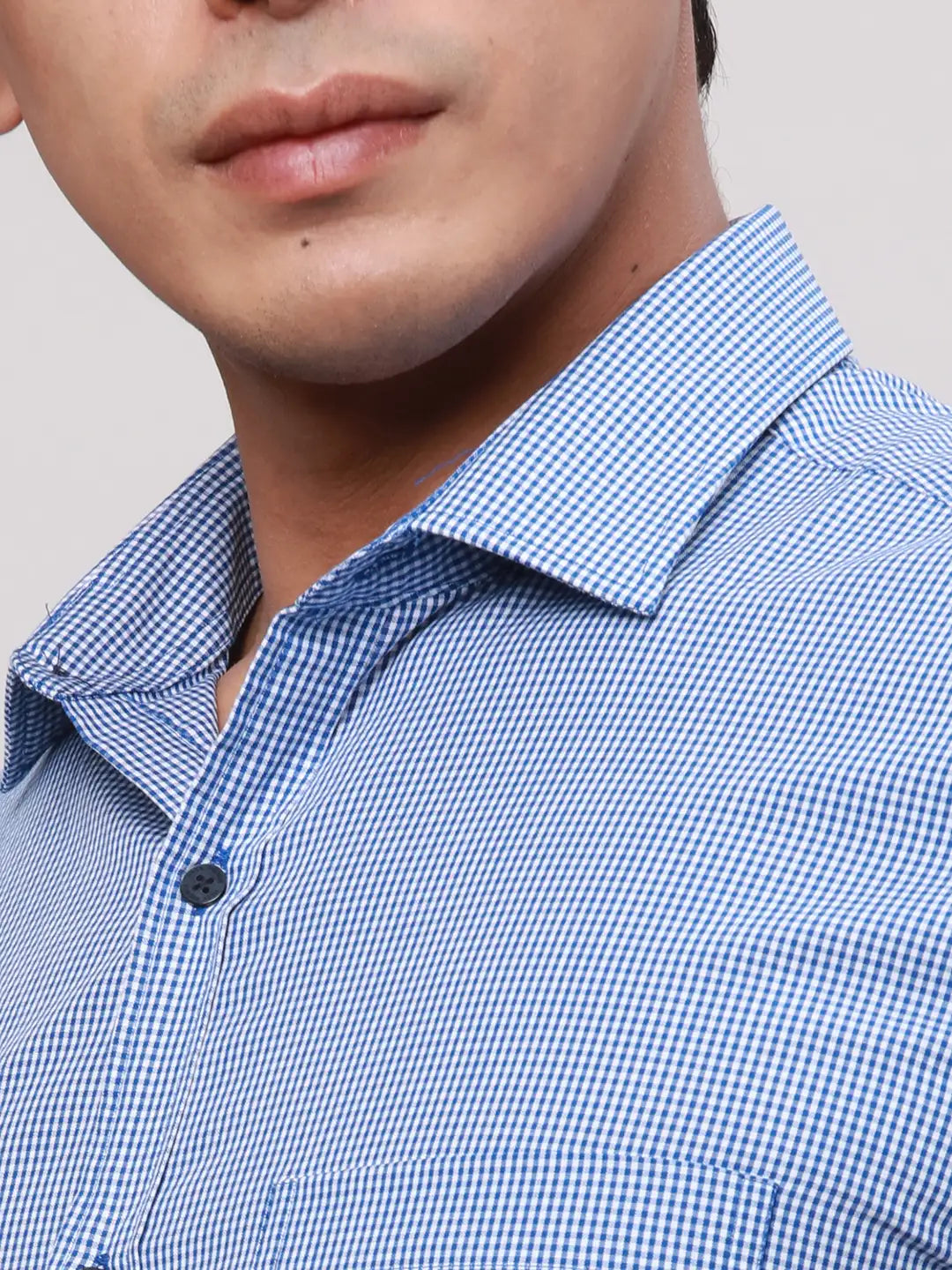 Park Avenue Men Blue Slim Fit Stripe Cotton Shirts