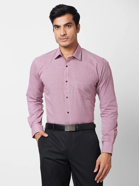 Park Avenue Men Blue Stripe Slim Fit Cotton Shirt