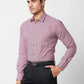 Park Avenue Men Blue Stripe Slim Fit Cotton Shirt