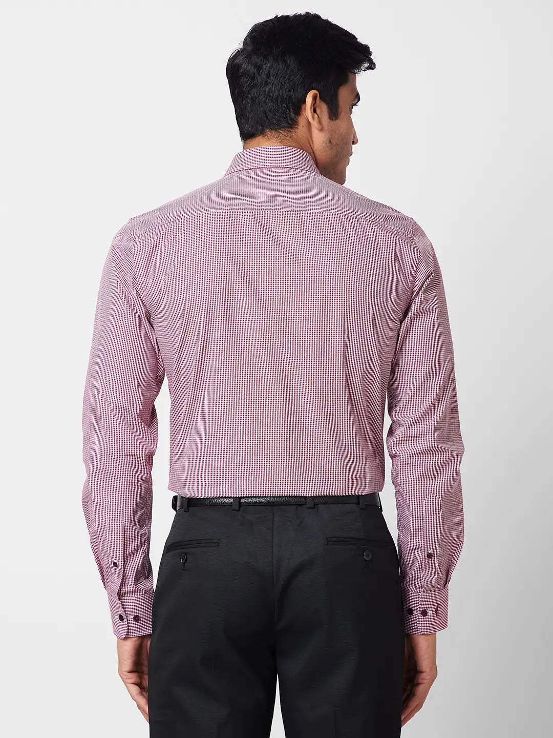 Park Avenue Men Blue Stripe Slim Fit Cotton Shirt