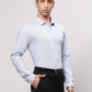 Park Avenue Men Blue Slim Fit Structure Cotton Shirts