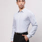 Park Avenue Men Blue Slim Fit Structure Cotton Shirts
