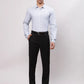 Park Avenue Men Blue Slim Fit Structure Cotton Shirts