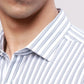 Park Avenue Men Blue Slim Fit Structure Cotton Shirts