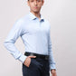 Park Avenue Men Blue Slim Fit Structure Cotton Shirts