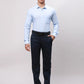 Park Avenue Men Blue Slim Fit Structure Cotton Shirts