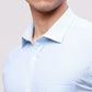 Park Avenue Men Blue Slim Fit Structure Cotton Shirts