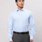 Park Avenue Men Blue Structure Slim Fit Cotton Shirts