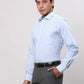 Park Avenue Men Blue Structure Slim Fit Cotton Shirts