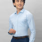 Park Avenue Men Red Structure Slim Fit Polyester Blend Shirts