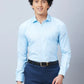 Park Avenue Men Blue 5f17ead6c72244cf256b6e54 Slim Fit Polyester Blend Shirt