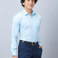 Park Avenue Men Blue 5f17ead6c72244cf256b6e54 Slim Fit Polyester Blend Shirt